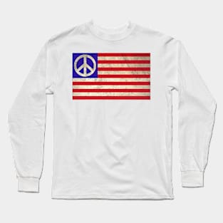 Vintage Peace Flag Long Sleeve T-Shirt